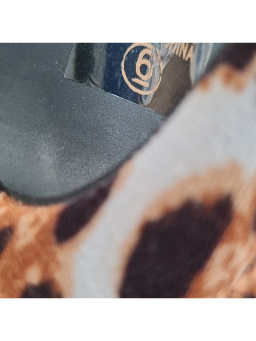 So Me Leopard Print Pointed Toe Stiletto Ankle Boots - Brown/Black/Cream - Picture 10 of 10